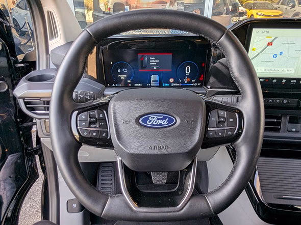 FORD Tourneo Custom 340 L2H1 2.5 Duratec 232ch Hybride rechargeable Titanium X CVT - Miniature 12