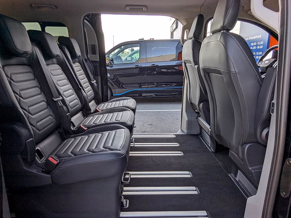 FORD Tourneo Custom 340 L2H1 2.5 Duratec 232ch Hybride rechargeable Titanium X CVT - Miniature 22