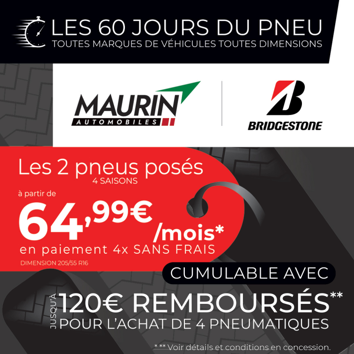 Les 60 jours du pneu Bridgestone