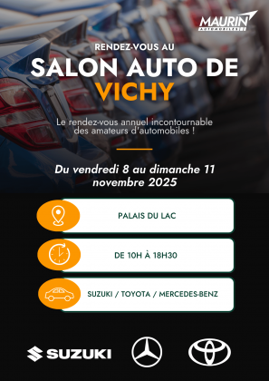 Rendez-vous au Salon Auto de Vichy !