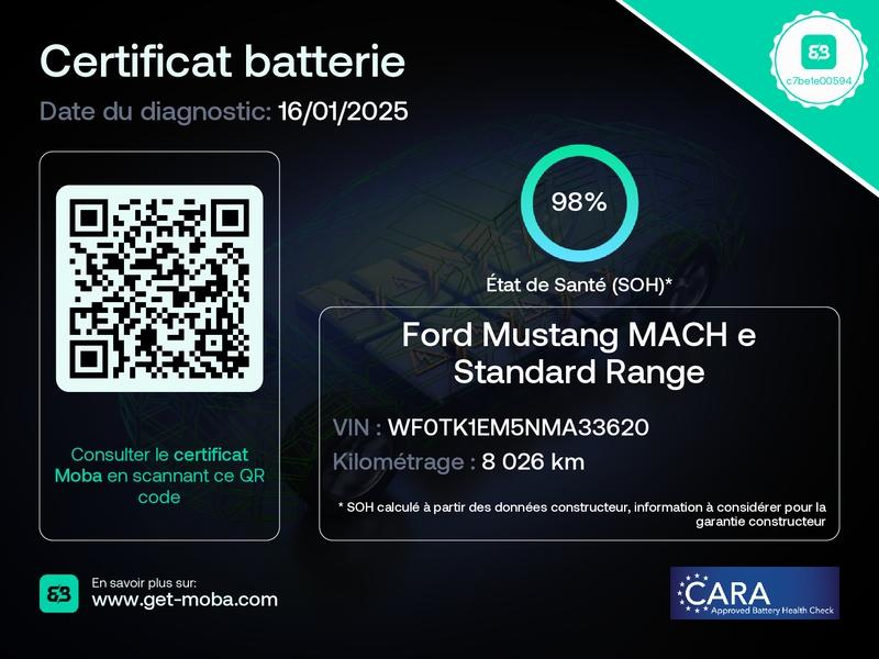 Photo 17 de l’annonce de FORD Mustang Mach-E d’occasion à vendre à MANOSQUE