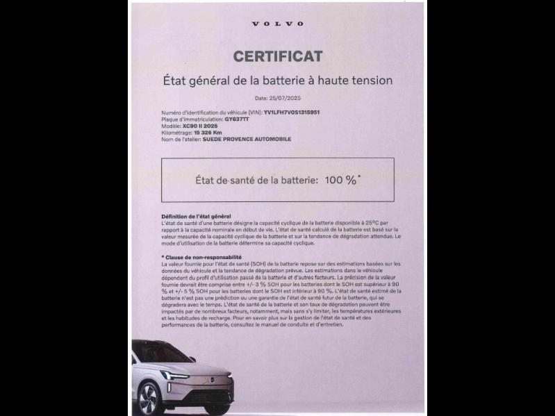 Photo 11 de l’annonce de VOLVO XC90 d’occasion à vendre à AVIGNON