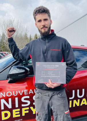 Félicitations à Nicolas, notre technicien Nissan à Gap !
